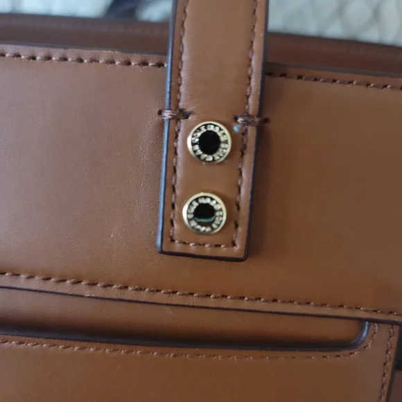 Cole Haan Brown Woven Leather Bag - STUNNING - Picture 10 of 16